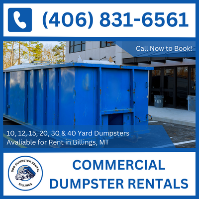 Versatile Commercial Dumpster Sizes in Billings, Montana - Yellowstone County Options - DDD Dumpster Rental Billings

